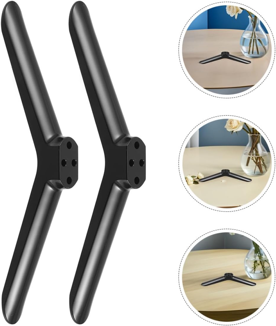 Mikinona 2 40-inch Pairs Tv Stand Legs with Screws for Flat Screen Tvs Tabletop Television Base Replacement Parts