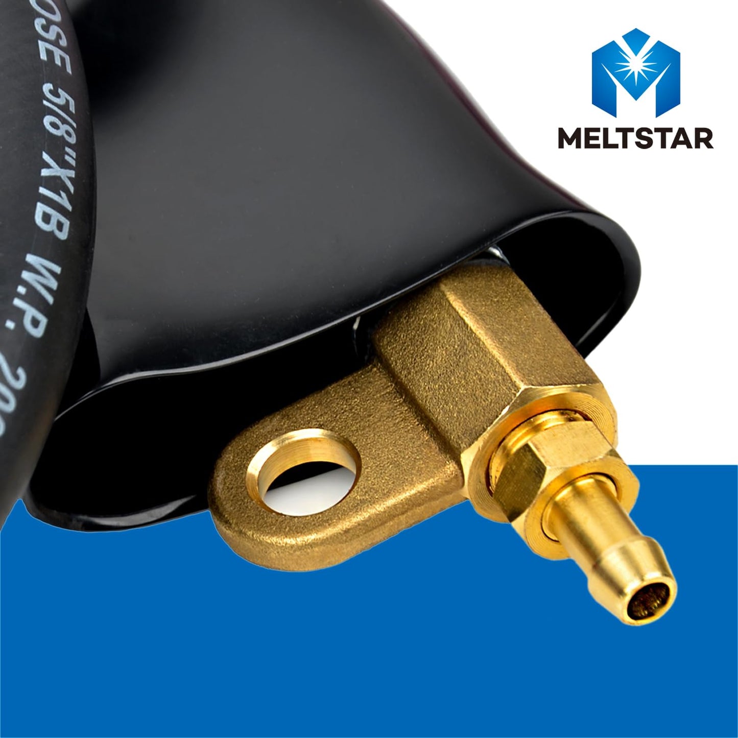 MELTSTAR K3000 Carbon Arc Air Gouging Torch - Heavy Duty 600A with 7' Cable and 360-Degree Rotating Red Handle for Maximum Efficiency in Gouging and Cutting, Ideal for Welding and Metalworking