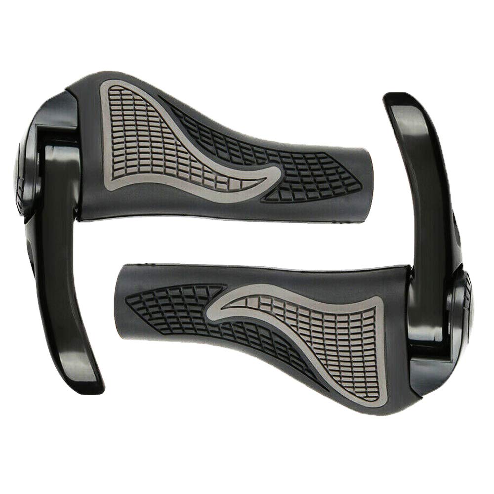 Eyech One Pair Bicycle OX Horn Handlebar Grips Anti-Slip Silicon Ergonomic Bike Handlebar Grips for MTB Mountain Road Bike