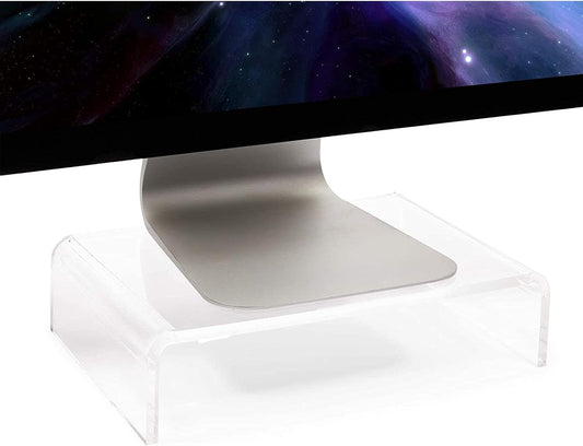 (12.1 8 3 Juvale Acrylic Computer Monitor Stand, Clear Display Riser x x in)