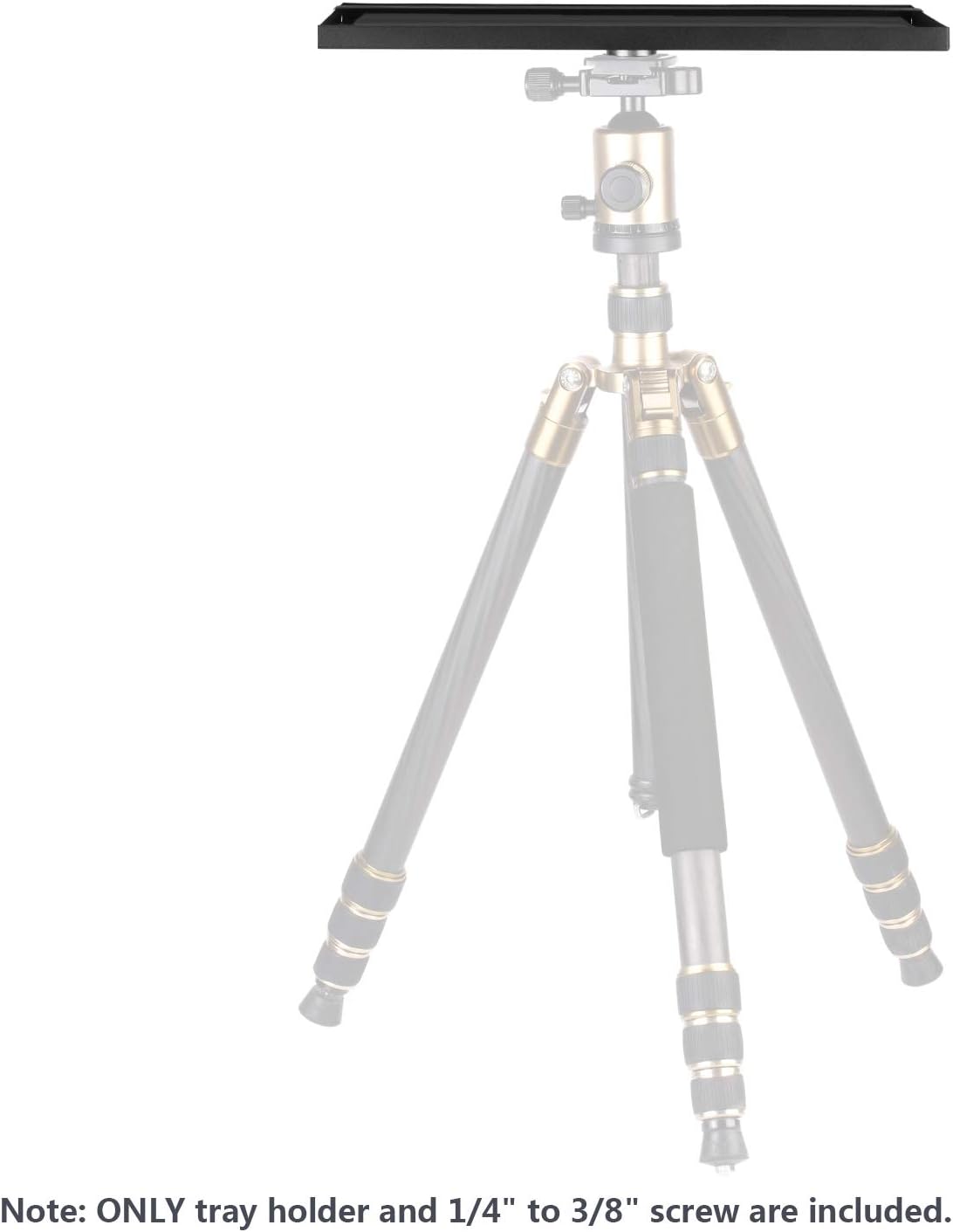 1/4 3/8 inches Included)(34 24 1.3cm) Neewer Laptop Notebook Pallet Projector Tray Holder for to Screw Tripod Stand