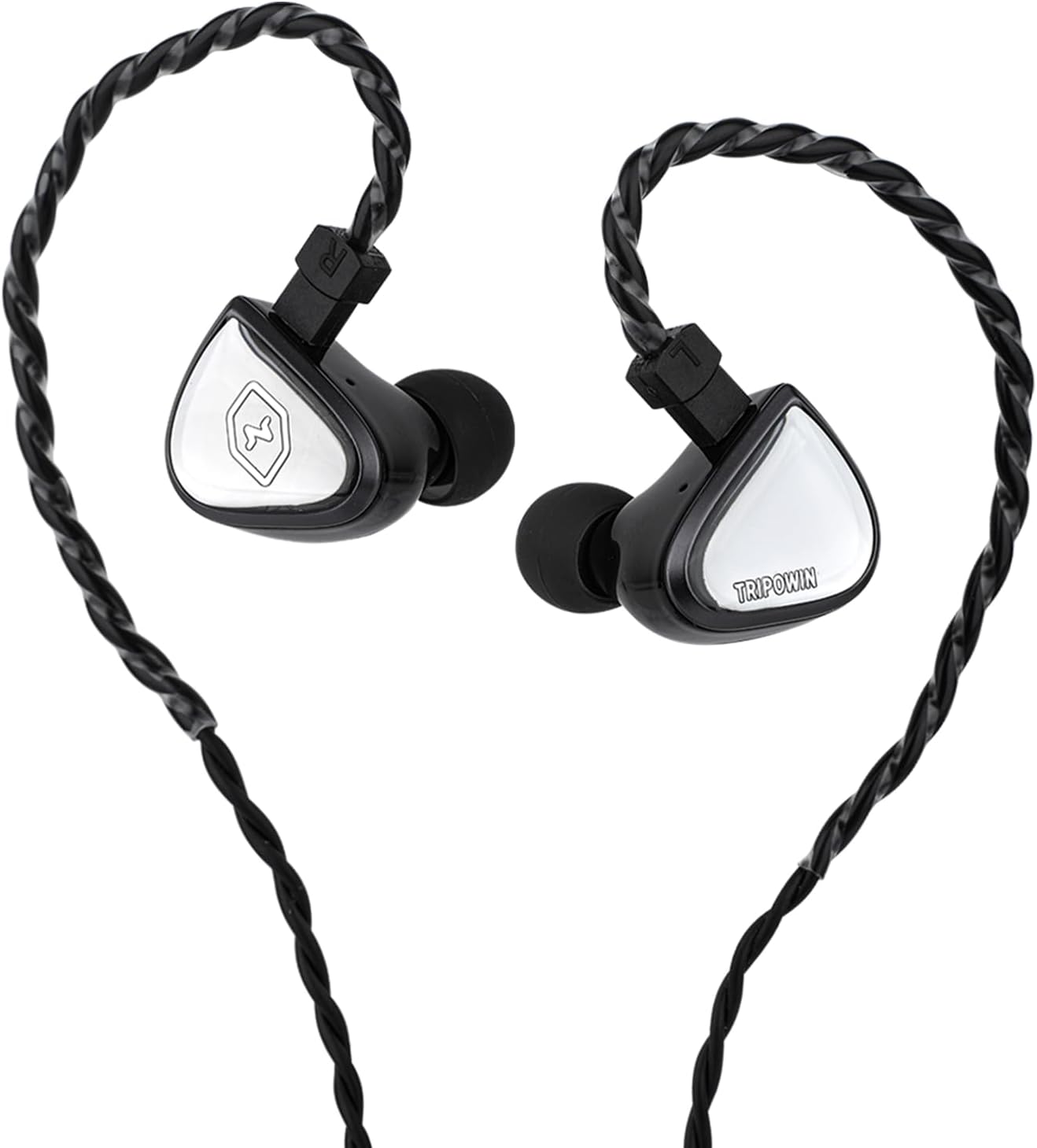 0DiBi: 10mm 2Pin Linsoul Tripowin x Vivace in Ear Monitor, Titanium Diaphragm Dynamic Driver IEM, HiFi Wired Earbuds