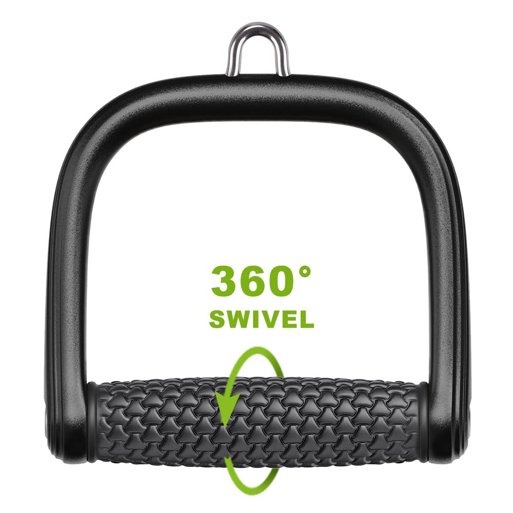 BeneLabel D Handle Cable Attachment, Cable Machine Handles, Non-Slip and Comfortable, Solid Aluminum Alloy Grip, Gym Handles for Cables