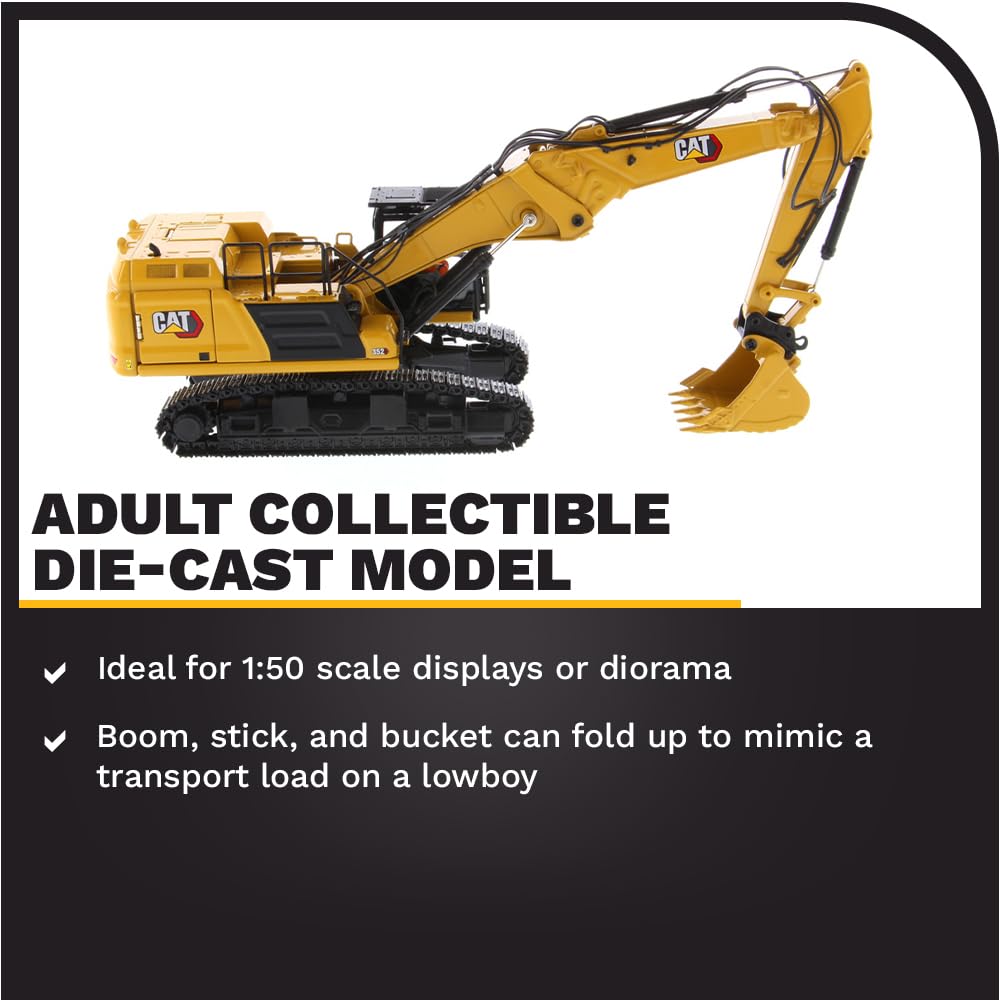 Diecast Masters 1:50 Caterpillar 352 Ultra High Demolition Hydraulic Excavator - Diecast Masters 85663 High Line Series