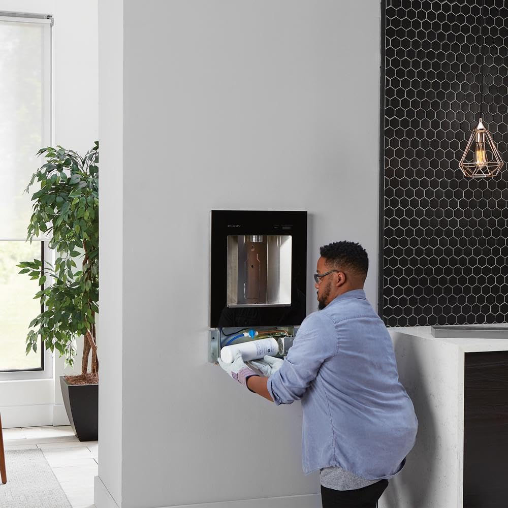Elkay ezH2O Liv Built-in Filtered Water Dispenser, Non-refrigerated, Midnight