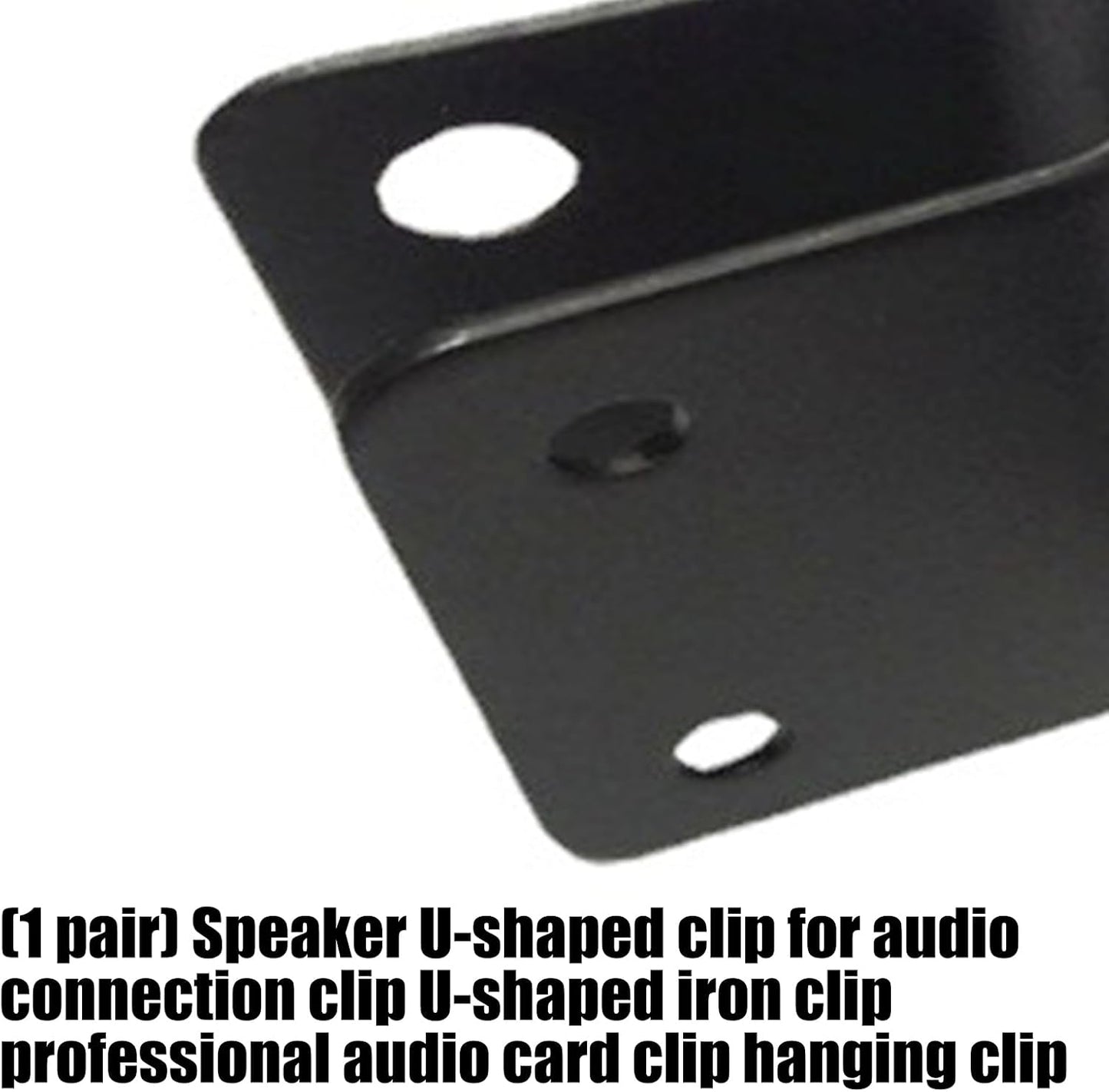 Kaeltsyn 2pcs Heavy Duty U Shaped Plate Hanging Speakers Connector Clip for Secure Wall Mount Clamp Professional Music