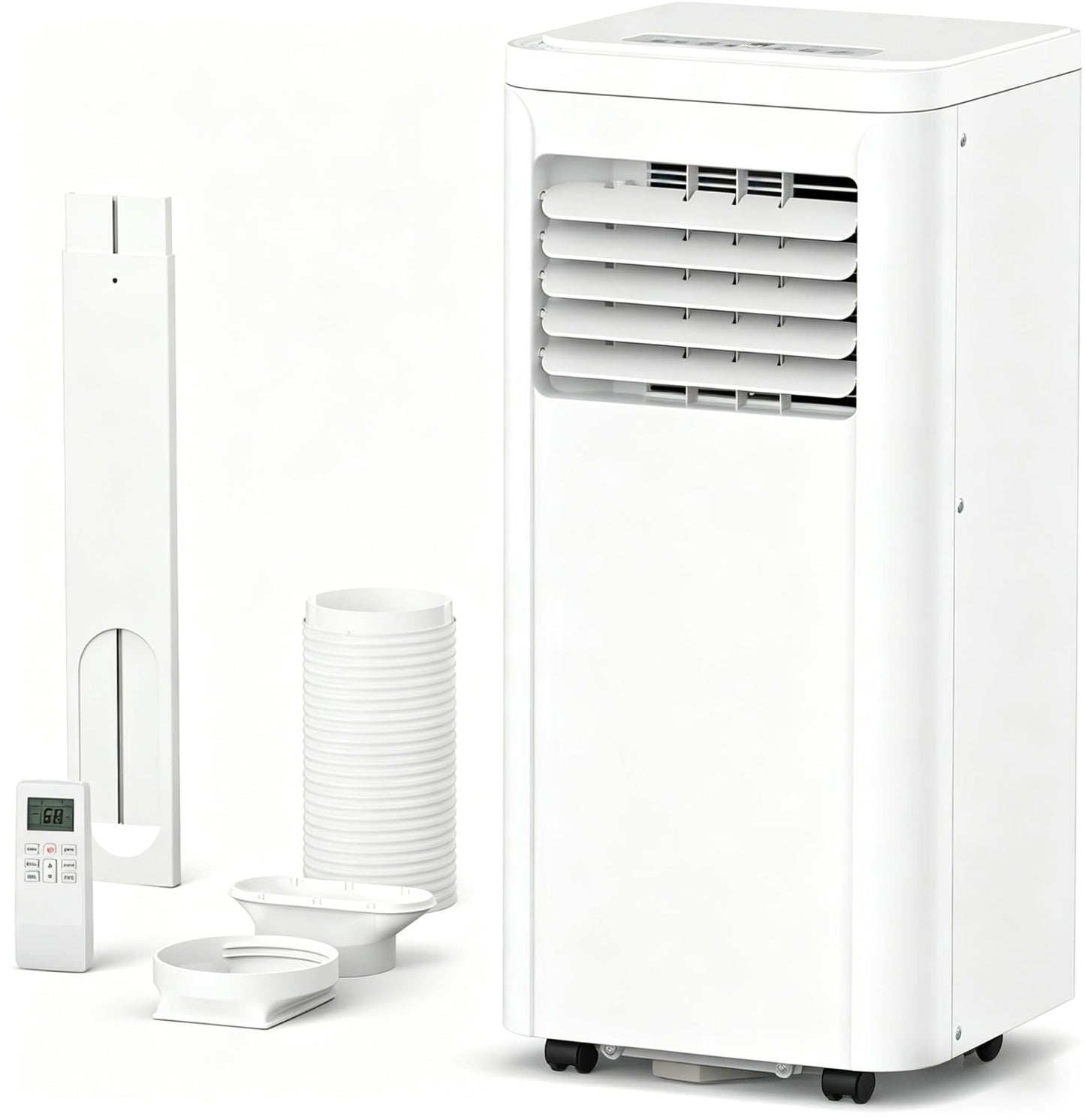 Electactic 10000 BTUs Portable Air Conditioners, 3-IN-1 Portable AC Unit with Cooling, Dehumidification, Fan & Sleep Mode, 24H Timer, Remote Control and Window Kit for Bedroom Home Office