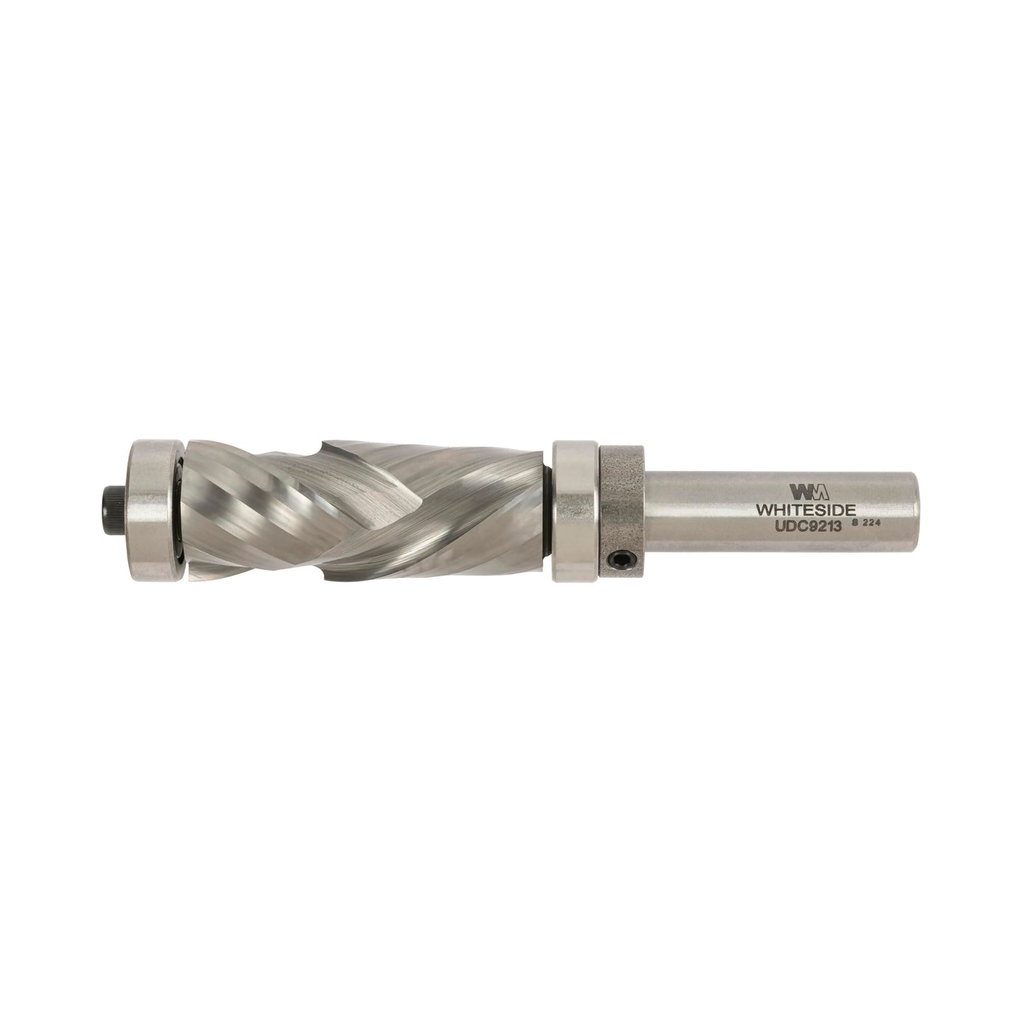 Whiteside UDC9213 Ultra-Long Ultimate 2+2 Compression Router Bit: 7/8 Inch Cutting Diameter, 1/2 Inch Shank, 2-1/8 Inch Cutting Length, Combination Bearing