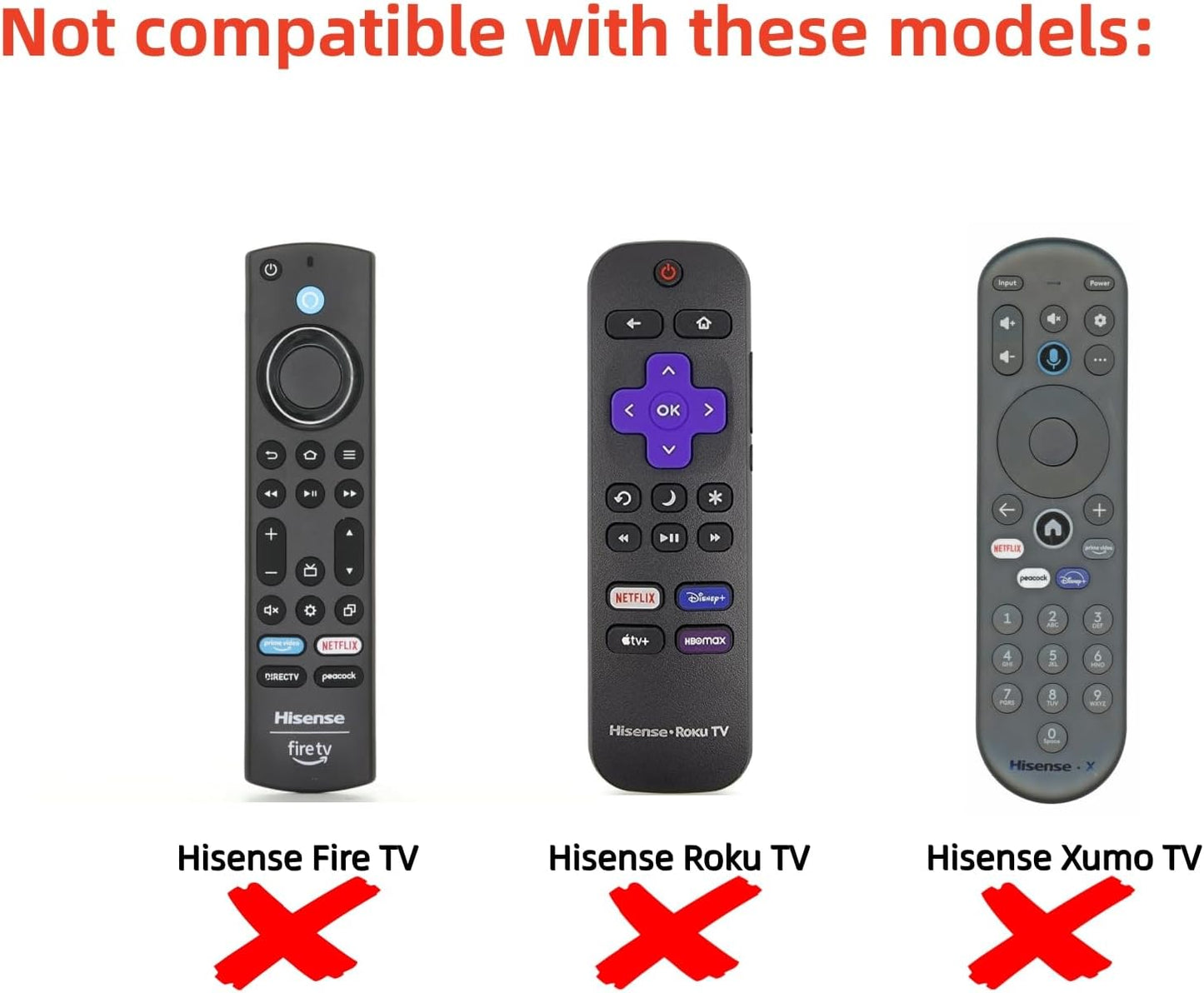 Tsinghcw for Hisense Tv Remote Replacement,Universal Remote Control for Hisense Android Smart TVNo Voice, No Pairing