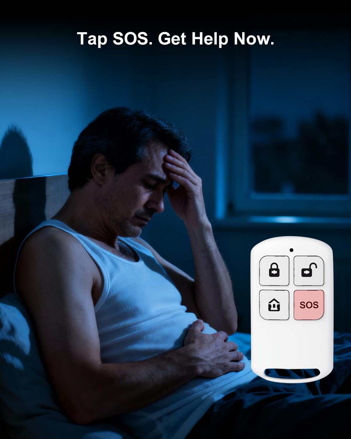WiFi Wireless Home Security System - Smart Home & Business Alarm System, Expandable, Standalone Keypad, App Alerts, No Monthly Fee, Alexa Compatible, Door/Window Sensors & Motion Detectors & Remote