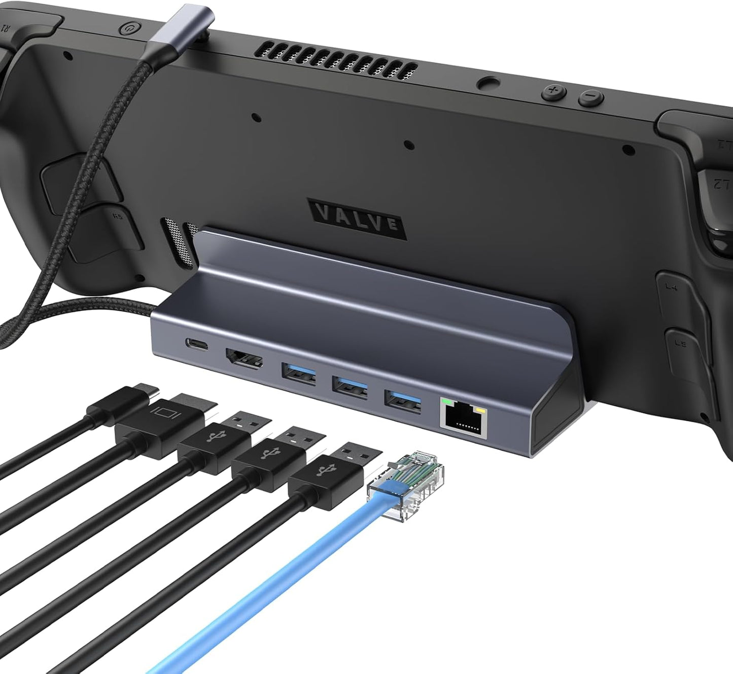 Tiergrade 6-in-1 4K 3 3.0, USB C Hub, USB C Hub, HDMI, x USB-A Ethernet for MacBook Pro, Steam Deck Docking Station