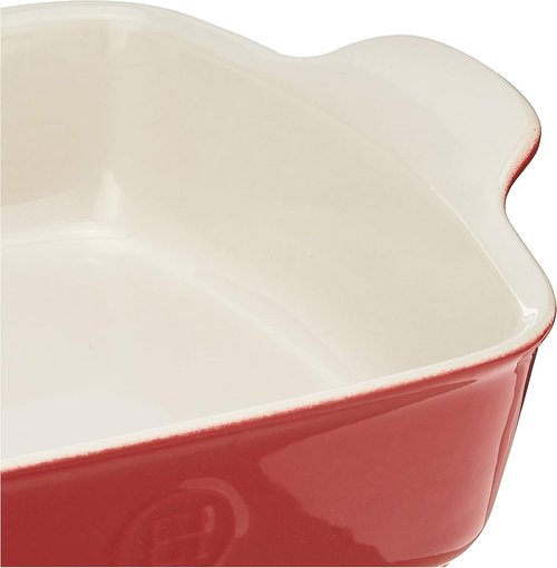 Emile Henry Square Baking Dish - 8 x 8 Inch | 2 Qt Capacity, Classic Red Finish