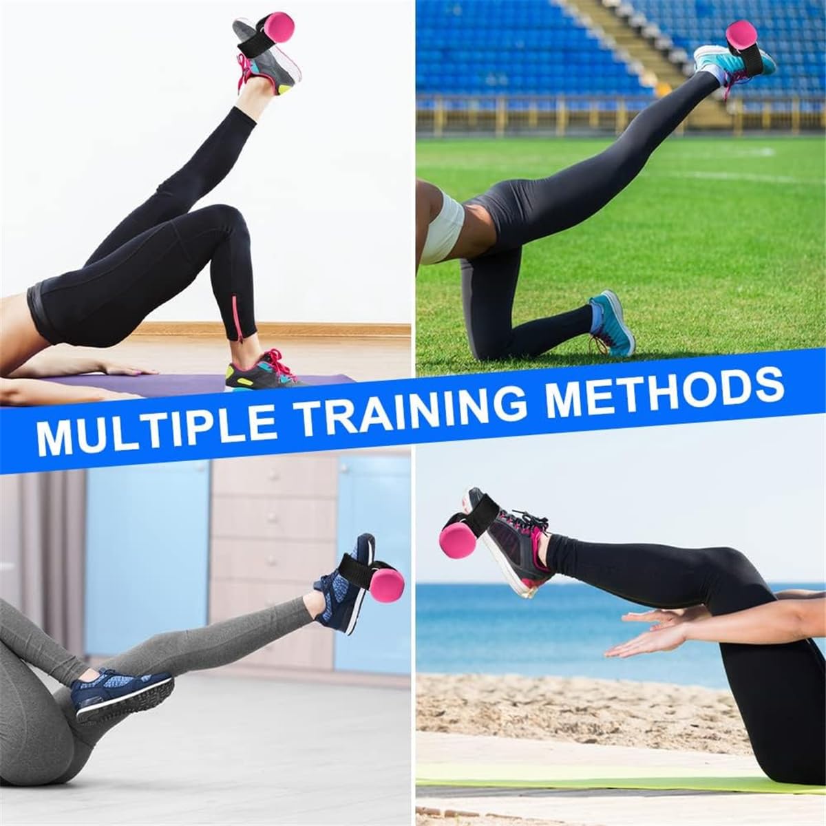 Dumbbell Foot Attachment, 2 Pcs Tibialis Trainer Strap Leg Lifting Weight Holder, Adjustable Ankle Weights Ankle Straps for Weight Lifting, Leg Workouts, Hip Flexors, Shin Splint, Hamstring Curls
