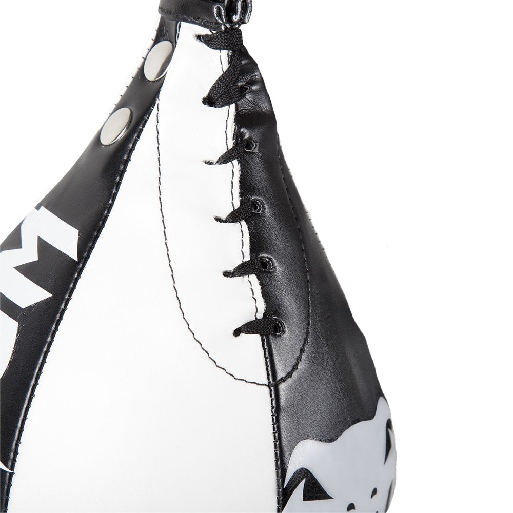 Venum Skintex Leather Speed Bag, Black/Ice, Medium