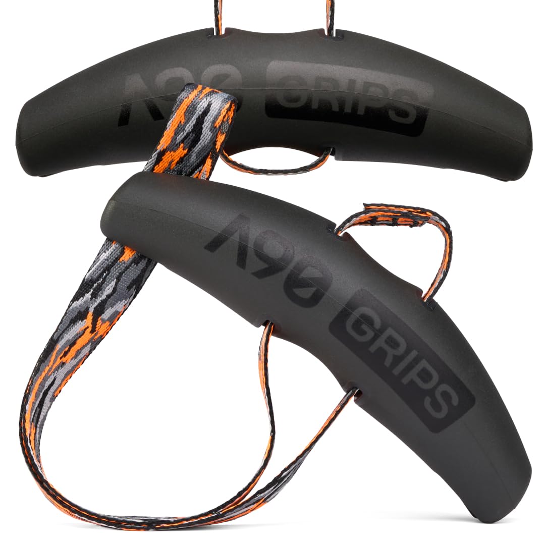 Angles90 Camo Pull-Up Grips - Black TPU - Ergonomic Cable Machine Attachment - 4-in-1 Lat Row Attachment - Portable Forearm & Grip Strength Trainer for Sturdy Gym Handles