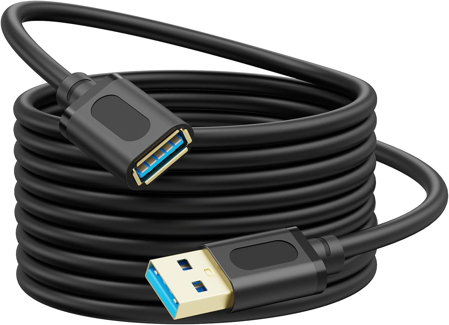 Jelly Tang 3.0 15Ft, 3.0 Headsets(5M/15Ft) USB Extension Cable USB Male to Female Lead with Signal Amplification Active