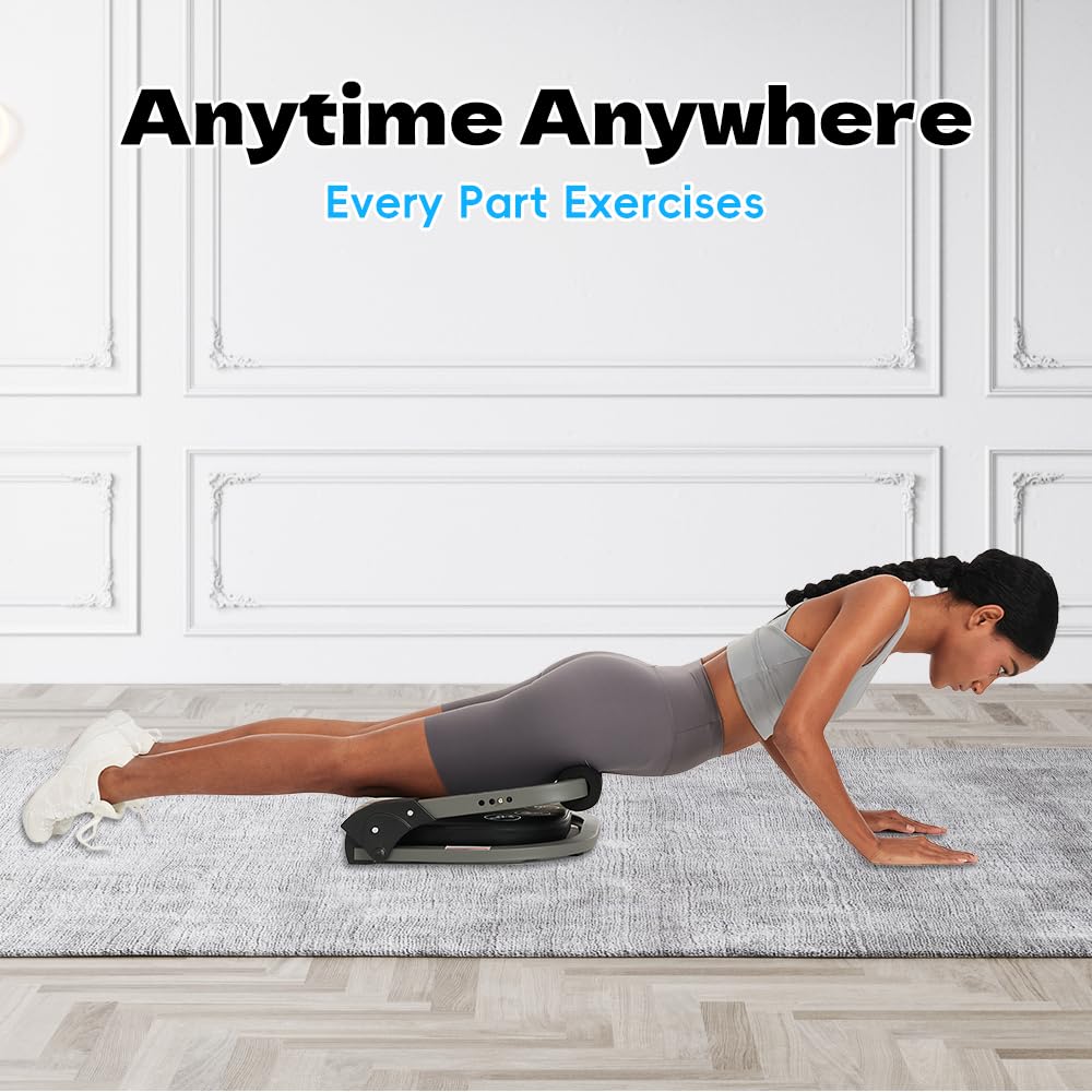 Fairgom Ab Machine for Home Gym, Abs Workout Equipment for Sit Up Exercise, Ab Trainer Machine with Resistance Bands, Abdominal Exercise Equipment for All Ages