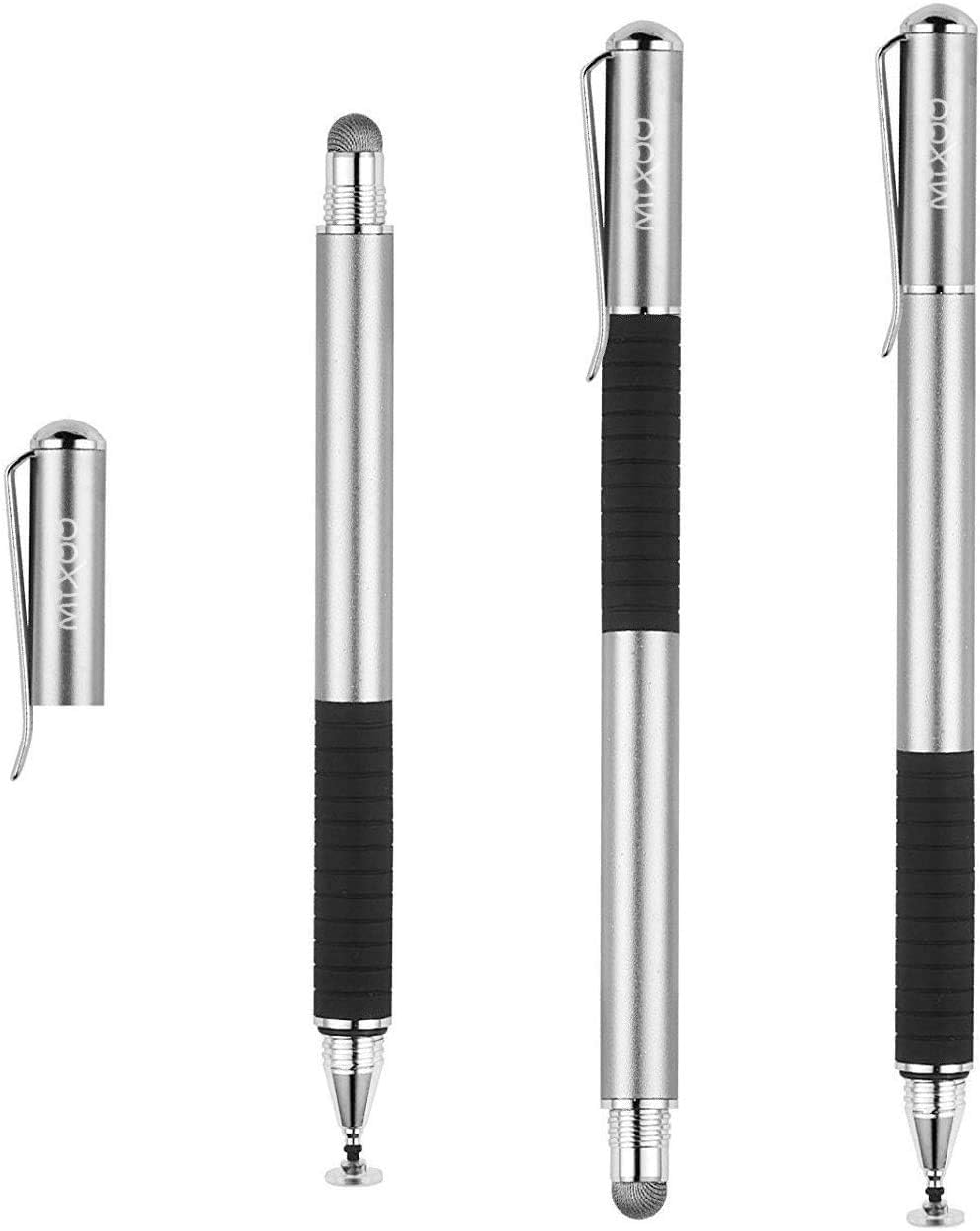 Mixoo 2-in-1 Stylus Pen for Touchscreen, Disc and Fiber Tip Sensitivity and Precision, Stylus for iPad, iPhone Tablet