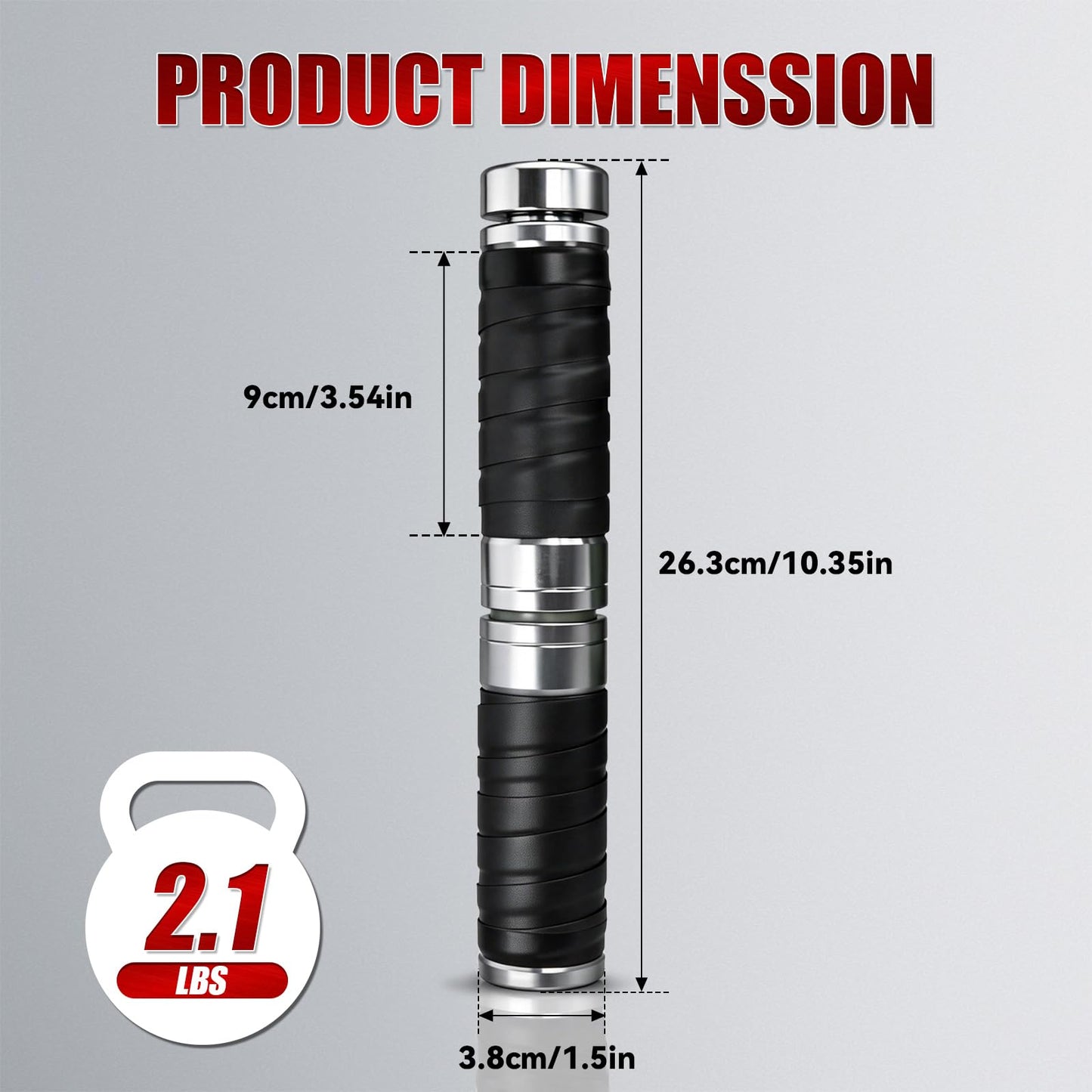 Forearm Strengthener, Adjustable Resistance Forearm Wrist Strengthen Trainer, Sweat-resistant Wrapped Handle Grip Strength Trainer, Portable Exercise Equipment for Men and Women, No Weights Needed