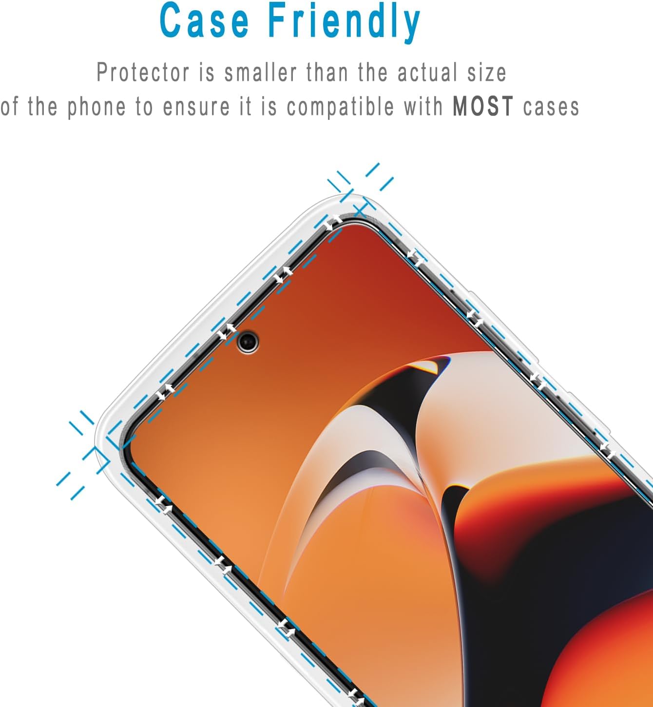 (2 Pack) S24 Screen Protector Designed for Samsung Galaxy FE Tempered Glass, Support Fingerprint Unlock, Anti Scratch