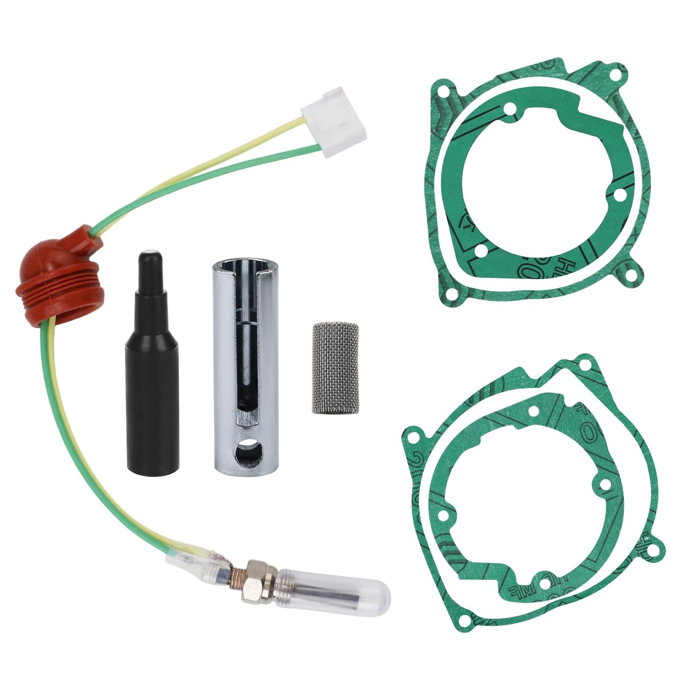 Glow Plug Repair Kit, 8pcs Diesel Parking Heaters 12V 2KW 5KW 8KW Glow Plug Ceramic Glow Plug Heater Repair Parts Glow Ignition Plug Kit Heater Accessories for Car Truck Boat