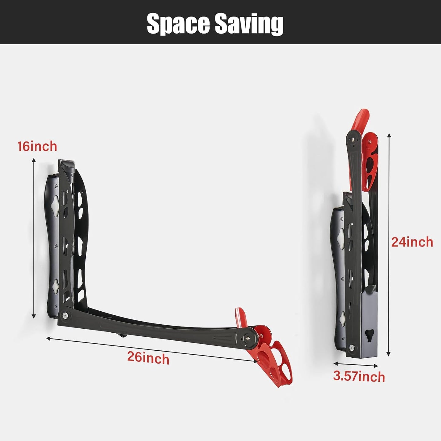 Ultrawall BIKEPAL Swivel Bike Rack - Effortless Wall-Mounted Storage for Home & Garage