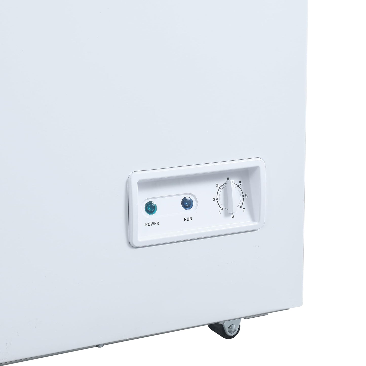 Hamilton Beach HBFRF2129 21 cu ft Double Door LID Garage-Ready Chest Freezer-White, Vinyl-Coated Baskets, Space-Saving Flat Back, Stay-Open, Front-Access Drain, for Storage, Hunting, Large Family