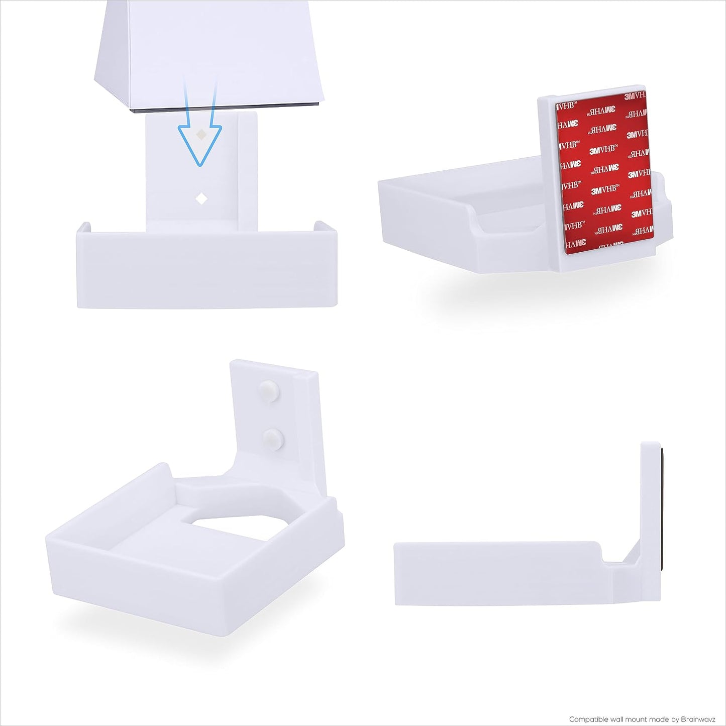 BRAINWAVZ AC3000 Wall Mount for Gryphon Tower Mesh WiFi Router, Easy to Install Holder Bracket, Reduce Interference