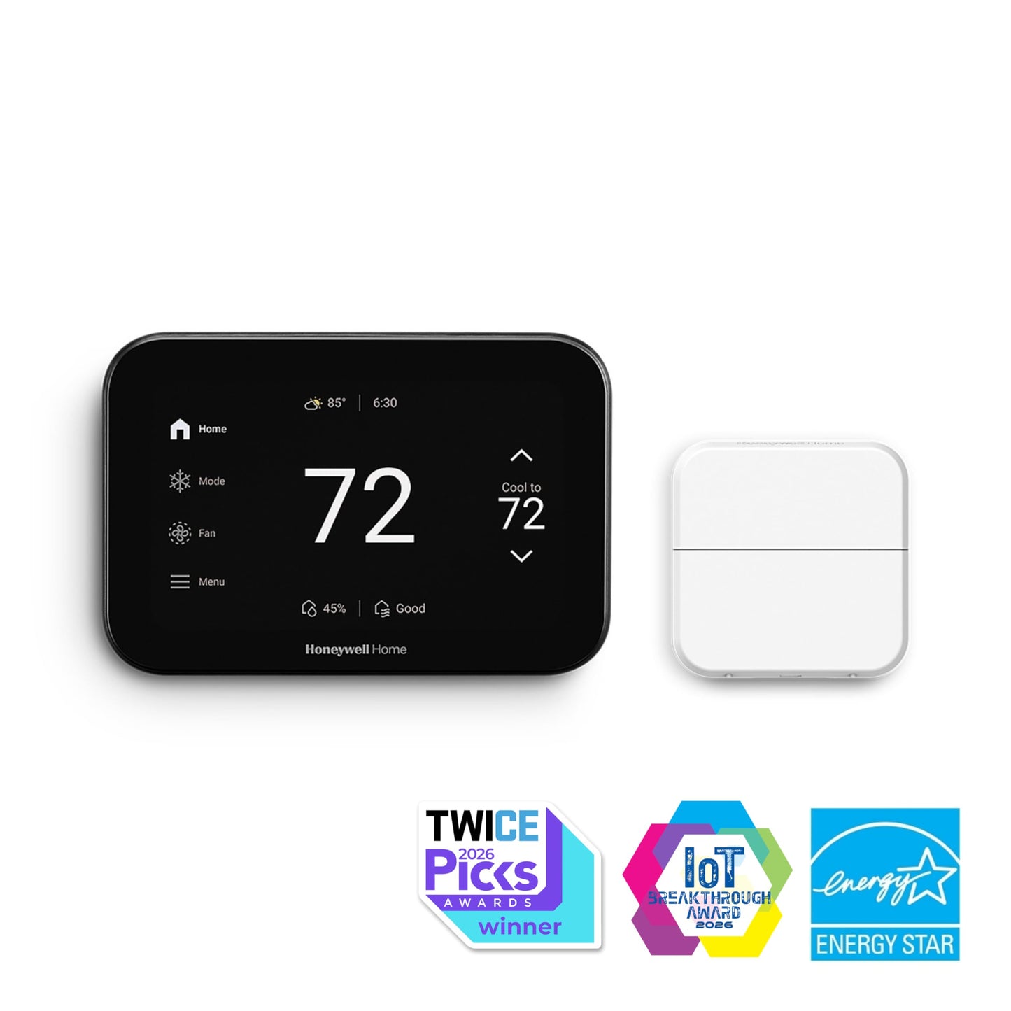Honeywell Home X8S Premium Smart Programmable Wi-Fi Thermostat with Sensor, Video Doorbell Access, Humidity Control, 5" Customizable Touchscreen, Energy Star, Works with Alexa, Matter, Apple, Google