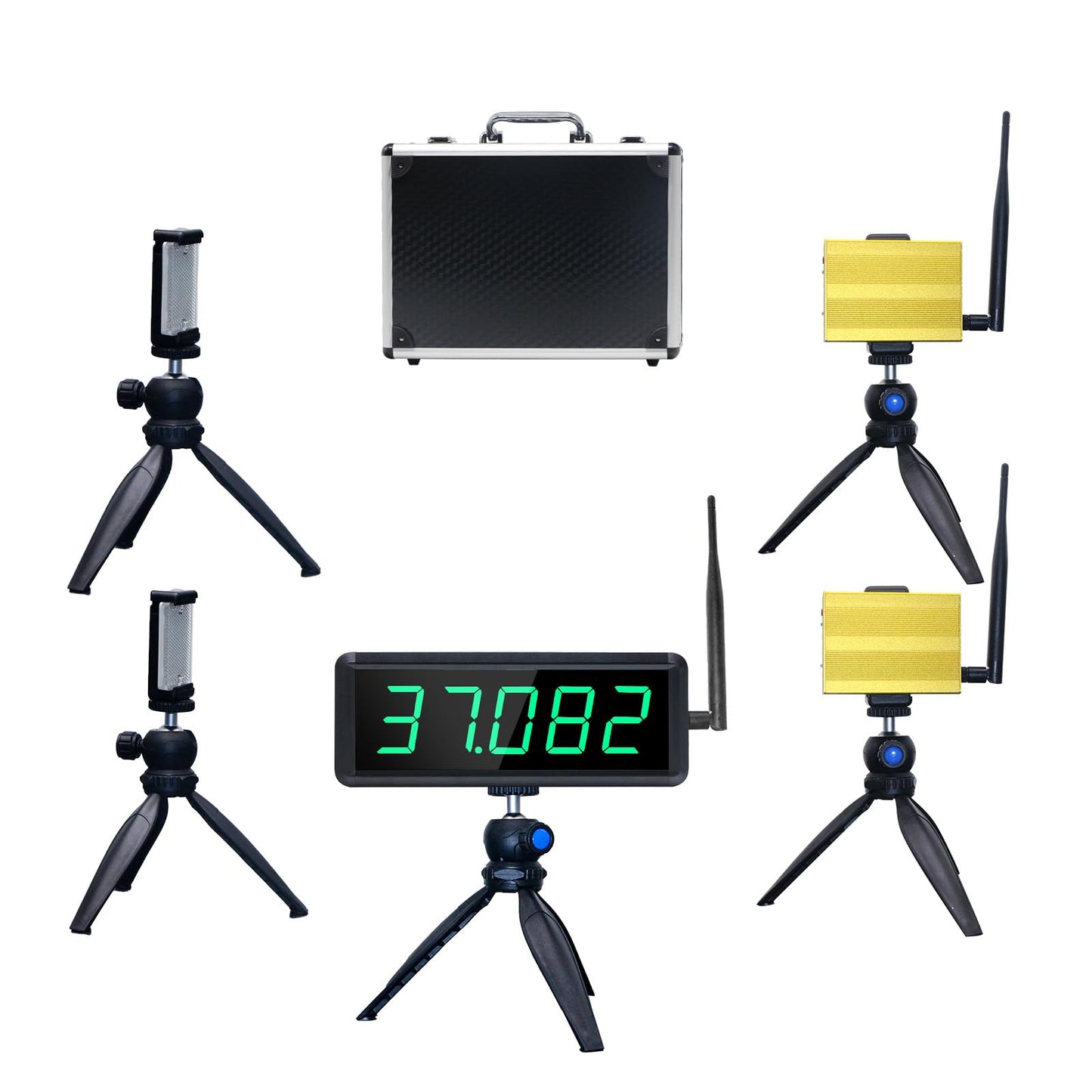 YZ Laser Timer for Sprints, Laser Sprint System, Track Laser Timer Stopwatch, Lap/Speed Training/Track Field/Running/Football(Two Groups)