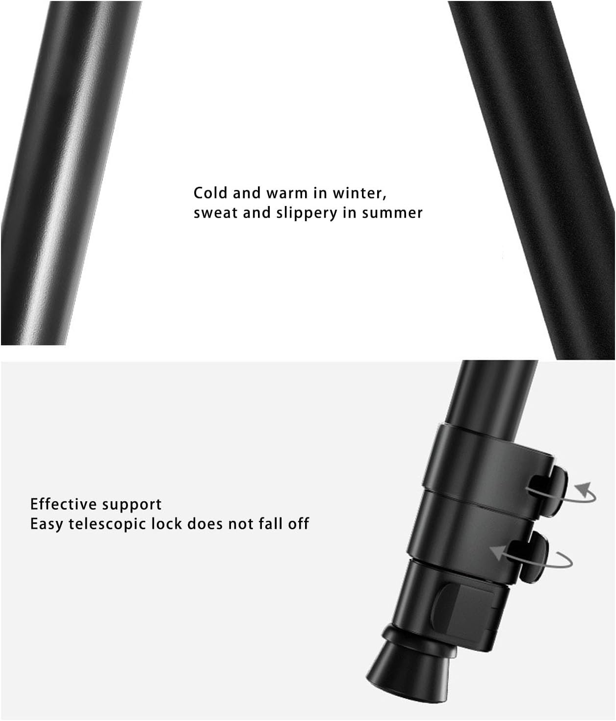 ciciglow Camera Monopod, Professional Telescopic Monopod Anti Slip, Aluminum Alloy Portable Travel Monopod Stand