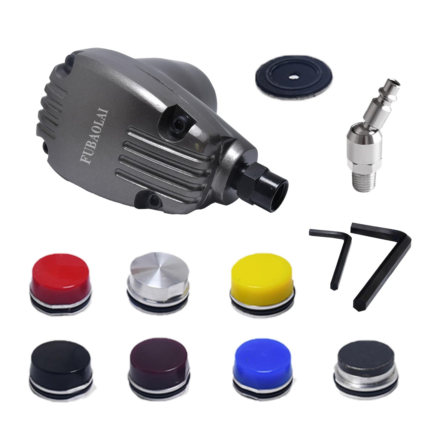 Automatic Air Palm Hammer Pneumatic Auto Hammer 1000 bpm (with 7 Hammer Tips) for Body Repair, Vibrating Out Sheetmetal Laser Cut Parts