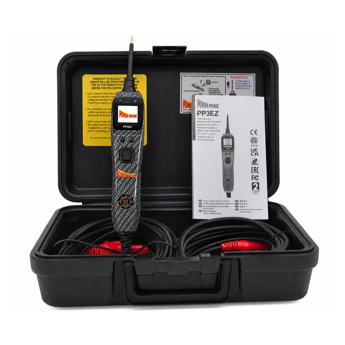 Power Probe PP3EZCARBAS Circuit Tester with Learning and Diagnostics Mode for Easy Automotive Electrical and Component Testing for 12 to 24 Volts Electrical Systems