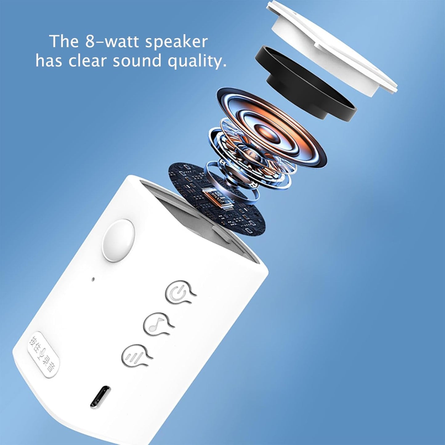 XYszpcgs Motion Activated Voice Player - Recordable Voice, Built-in Microphone Safety Reminder, Point of Sale