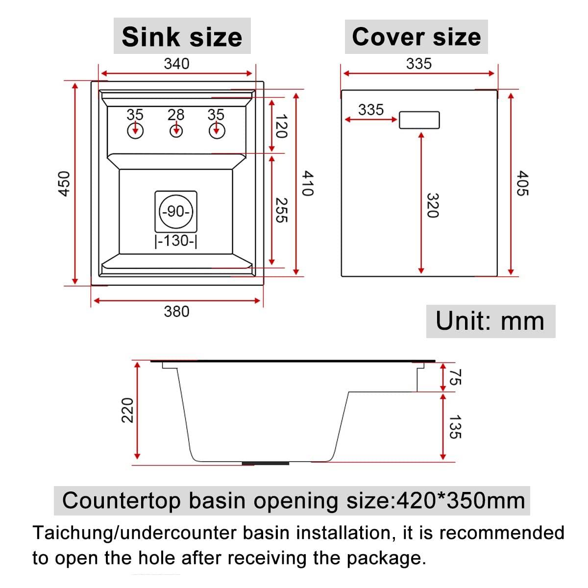 Single Bowl Kitchen Sinks With Cup Washer，stainless steel sink,undermount drop in kitchen sink,Single Bowl Stainless Steel Workstation Bar Sink with Rinser, for home Hotel Cafe Restaurant