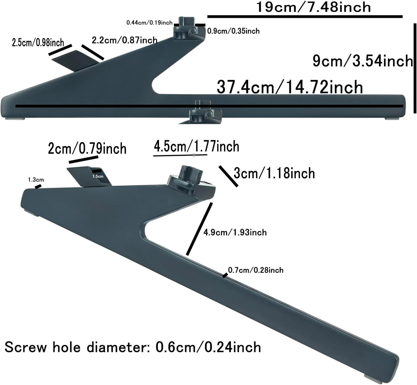 VINABTY 75U7H, 75U7H-TV-BASE-STAND TV Base TV Stand Legs Replacement fit for Hisense Smart TV Black