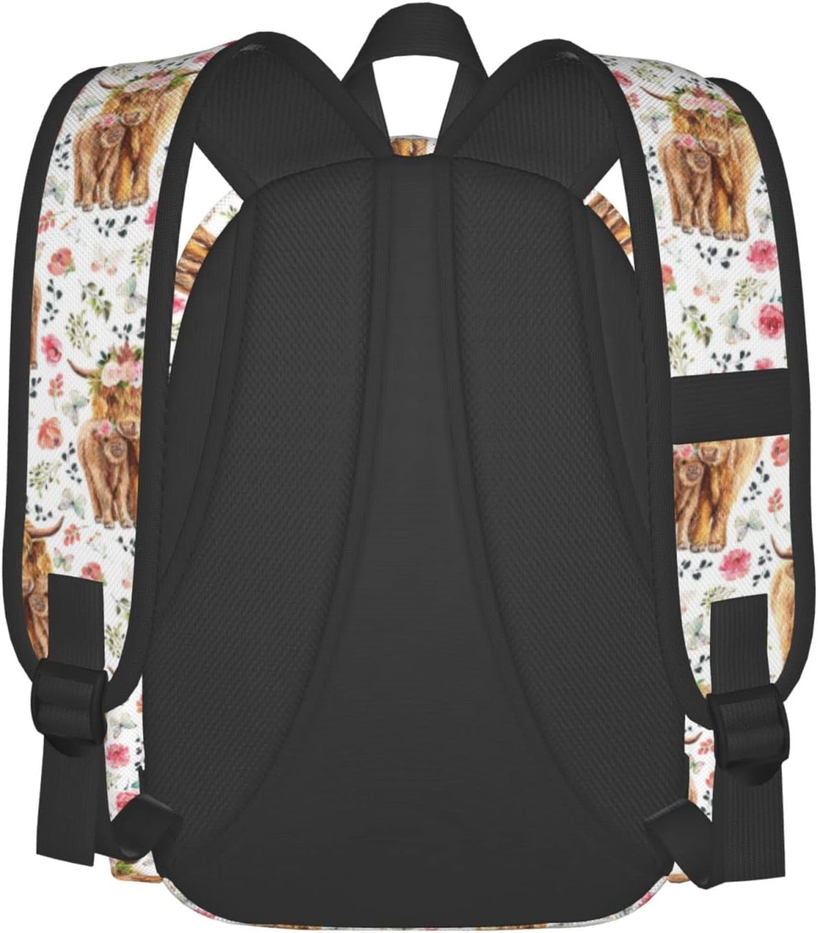 Zisqerts Backpack 16 Inches Backpack Highland Cow Lightweight Travel Laptop