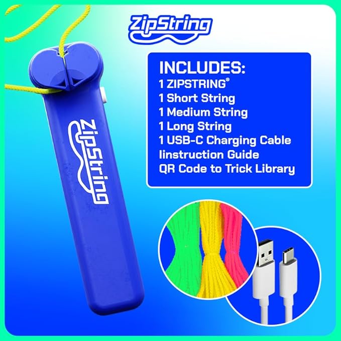Original - As Seen on Shark Tank - Classic Rope Launcher Toy, Perfect for Kids & Adults - Fly a String Loop in The Air for Endless Tricks & Fun, Wonderment Awaits, Bold Blue