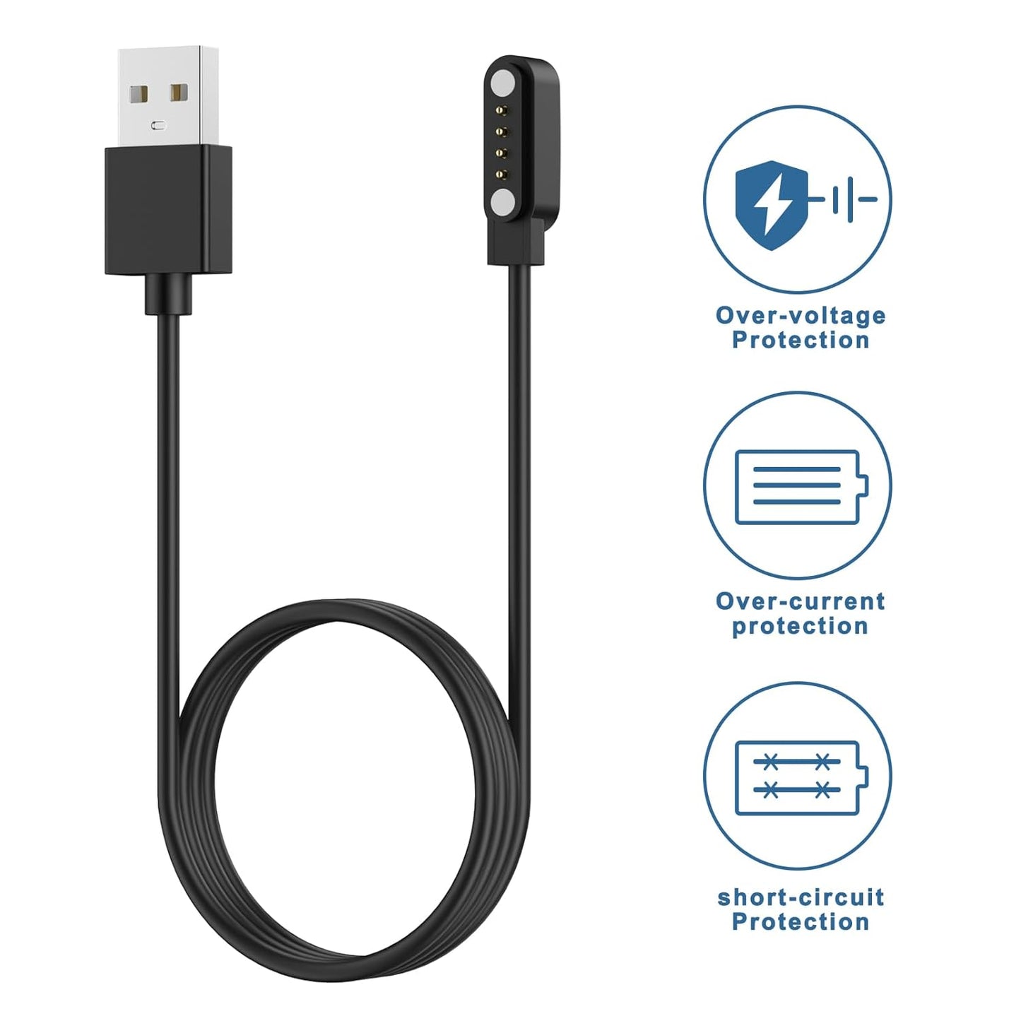 2 Pack Oumida Charger Cable for PLAUD Note AI Voice Recorder Charger, USB Magnetic Replacement Charging Cable (Not