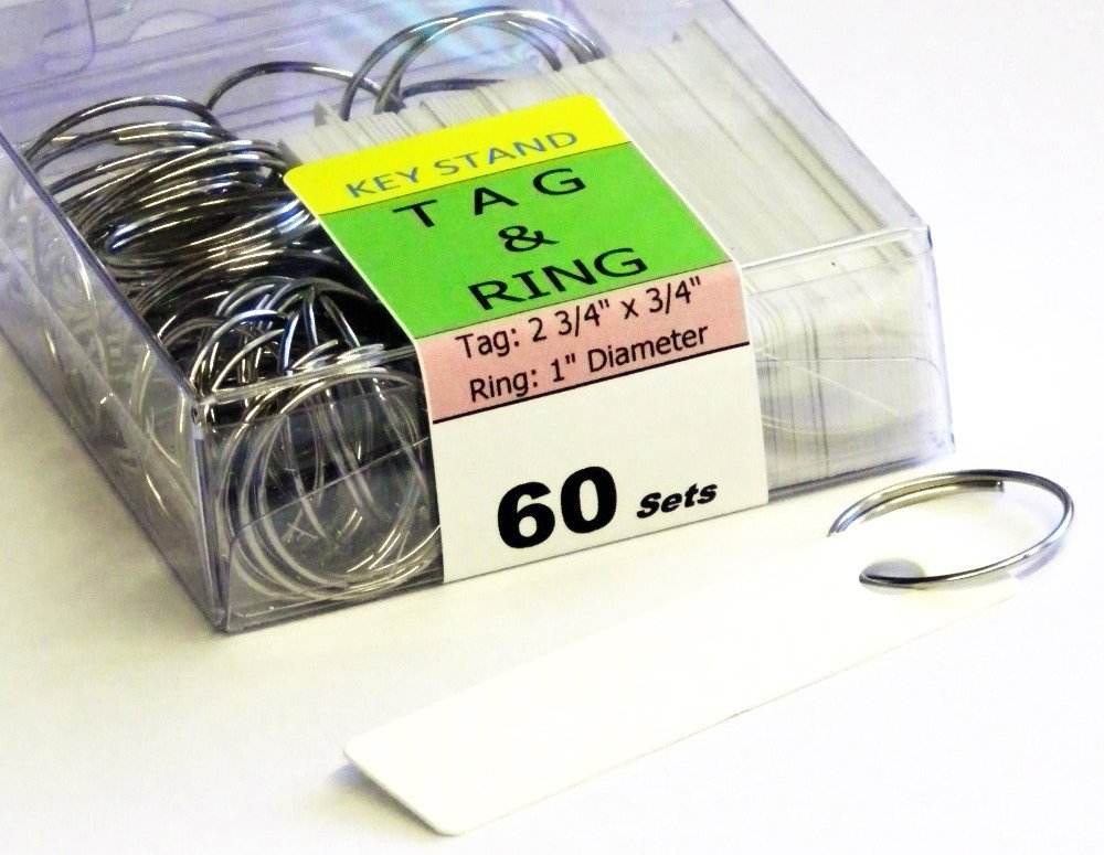Stand Company Key Rack, Key Holder # 55MCN, Extra Space 55 Bolted Metal Hooks with Customize Nameplate, (60 Sets of Tag & Ring Included) - Made in USA, Gray Wild Cherry
