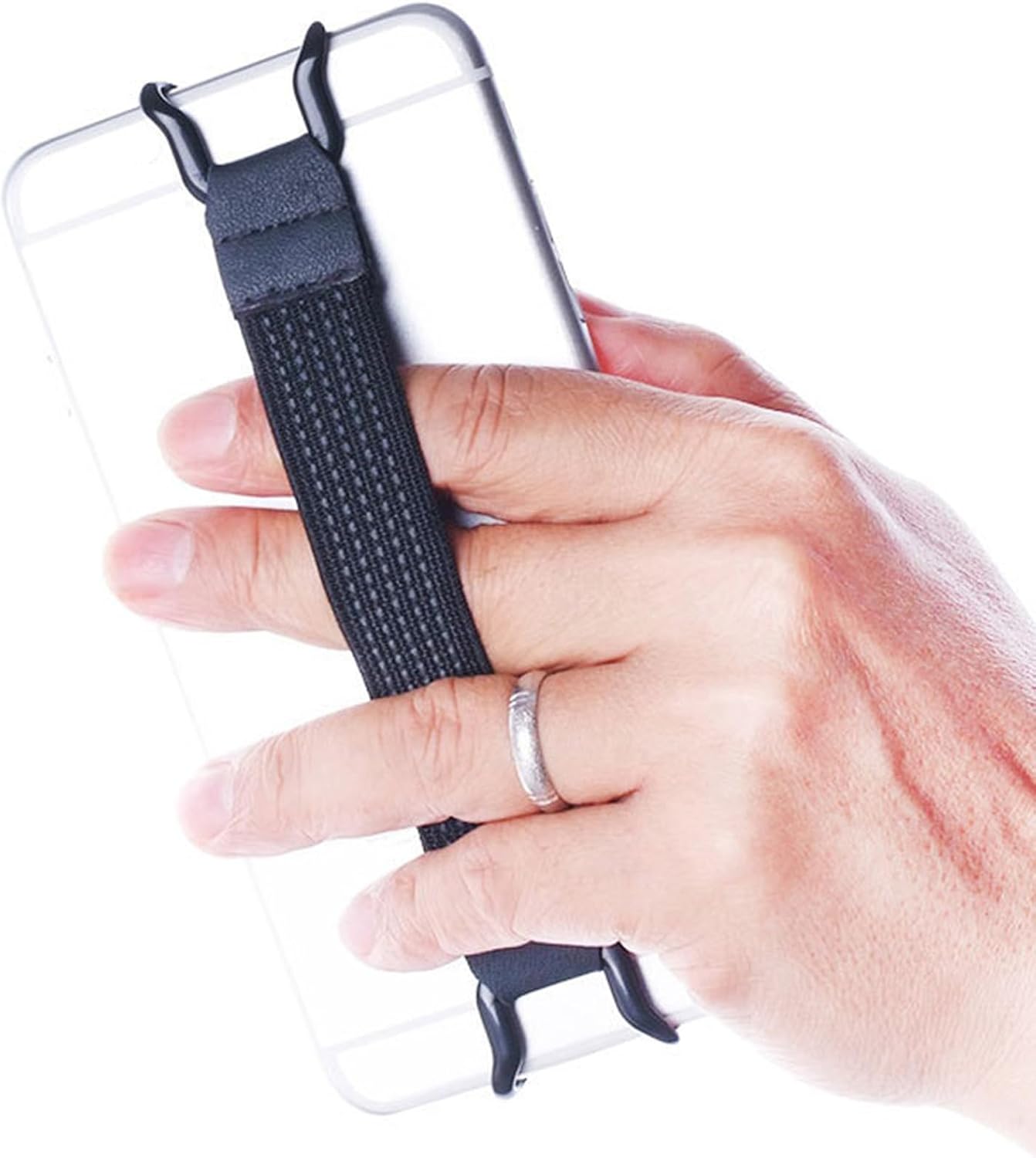 UKCOCO Cm Tablet Holder Tablet Holder Strap Hand Grip Universal Nylon Band for E-Reader Black Finger Bracket Elastic