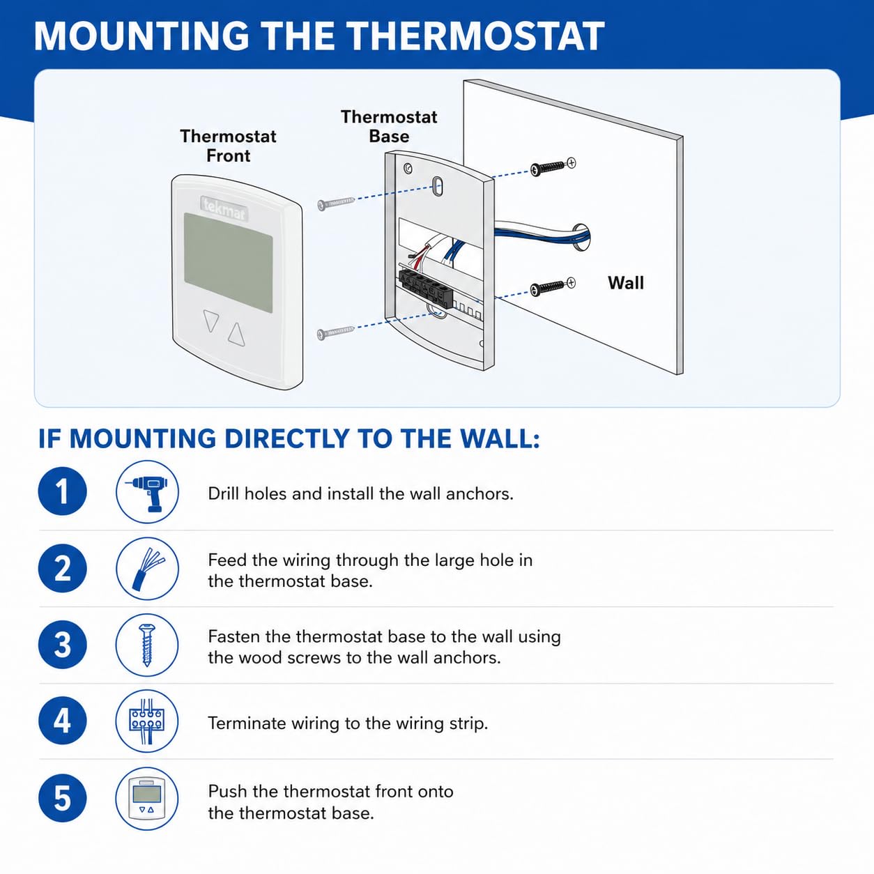 Tekmar 519 519 Radiant Thermostat (One Stage