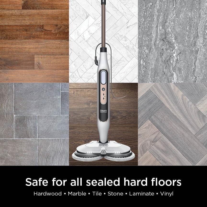 Shark S8201 Steam Mop - All-in-One Hard Floor Cleaner with Steam Blaster Technology & LED Headlights - Bronze