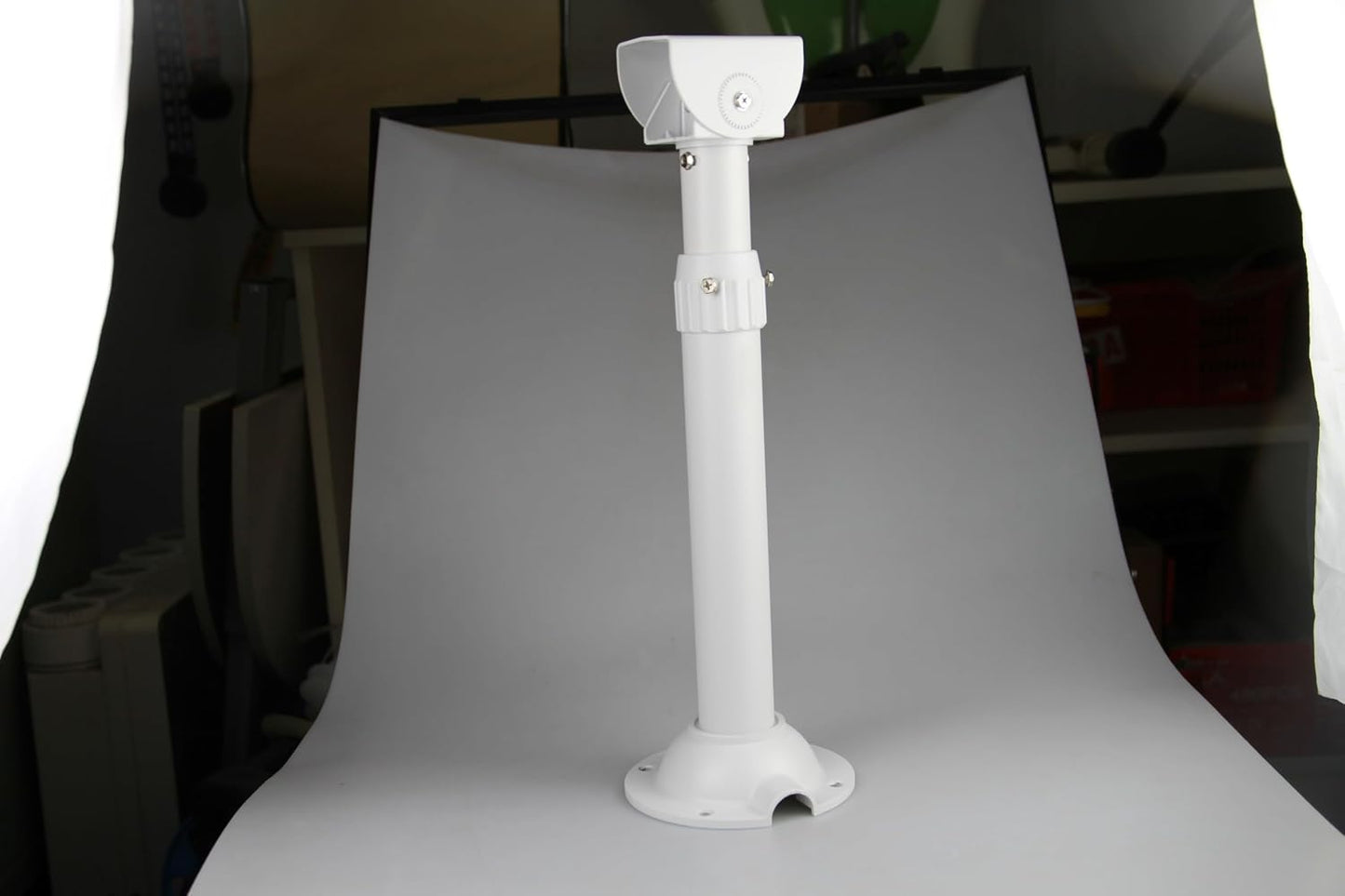 11.8-23.7 inch, ZT-NET Extendable Mounting Pole for Security Surveillance Cameras, Adjustable Ceiling Mount Bracket