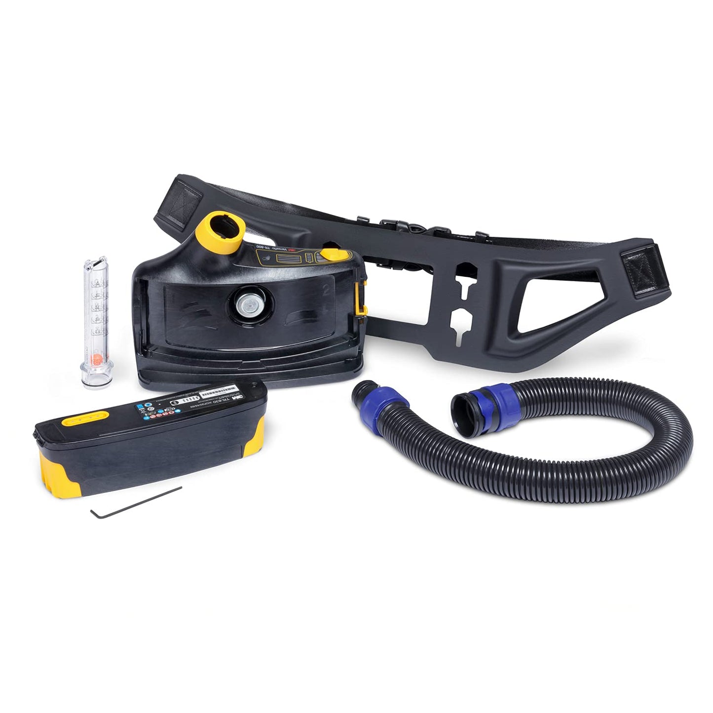 3M PAPR, Versaflo Powered Air Purifying Respirator Assembly TR-814N, Includes Intrinsically Safe Unit and Battery, Airflow Indicator, Easy Clean Belt