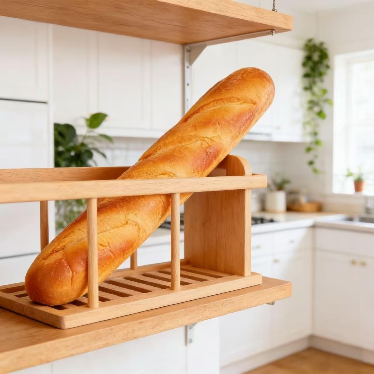 MHFOOU 13.6IN Artificial French Baguette Bread, Realistic Fake Loaf Simulation Baguette Simulation French Loaf Dessert