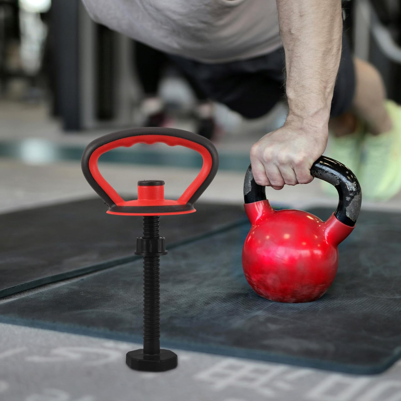 BESPORTBLE Fitness Kettlebell Accessories - Adjustable Weight Kettlebell Handle and Base Nut Set for Home Gym Multi-Functional Gym Accessories for Workout