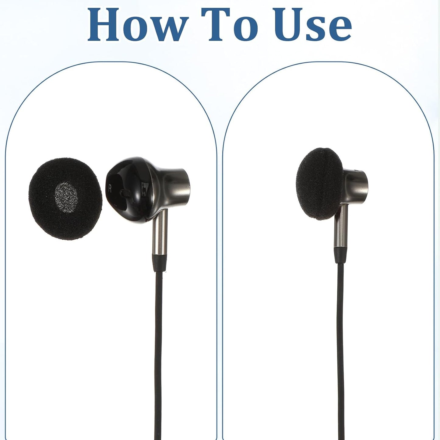 Trinkrittey 50 18mm MP3 MP4 13-18mm Pcs Earbud Sponge Cover Protector Soft Foam Earbud Tips Cushions for NAD Earpiece