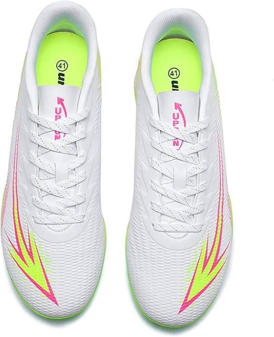 Men's High Top Soccer Shoes FG Long Spikes Adult Football Shoes Lightweight Professional Athletic Training