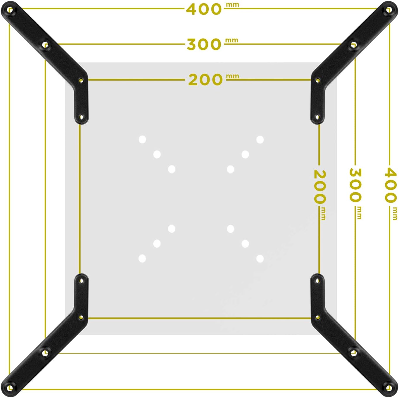 200x200 mm 300x300 400x400 mm 32 Inch 55 Inch Mount-It! VESA Mount Adapter Kit | TV Wall Mount Bracket Adapter Converts